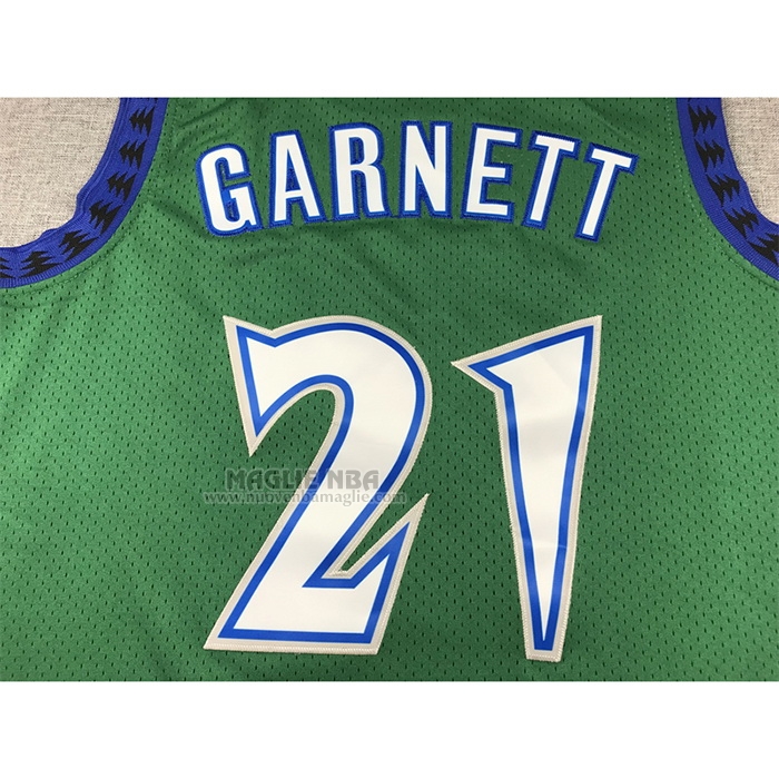 Maglia
 Kevin Garnett NO 21 Minnesota Timberwolves Hardwood Classics Throwback 1997-98 Verde

